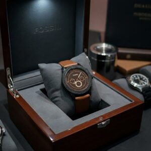 Brown Leather Fossil Chronograph